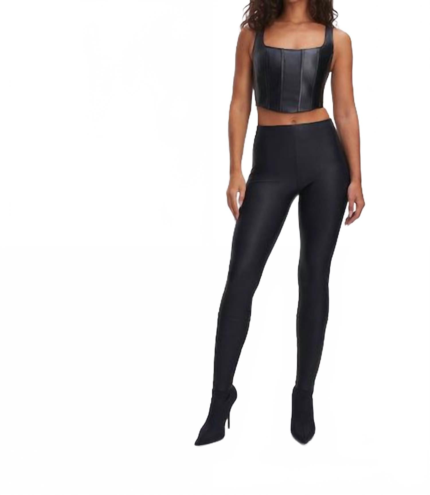 Черные леггинсы Better Than Leather GOOD AMERICAN
Черные леггинсы Better Than Leather GOOD AMERICAN