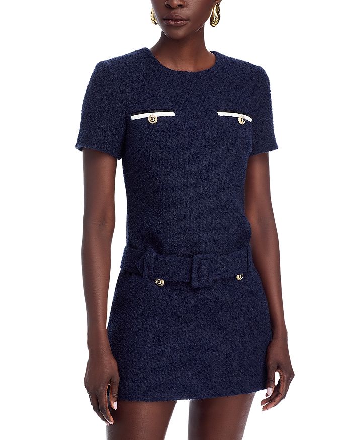Мини-платье из букле Self-Portrait, синий
Мини-платье из букле Self-Portrait, синий