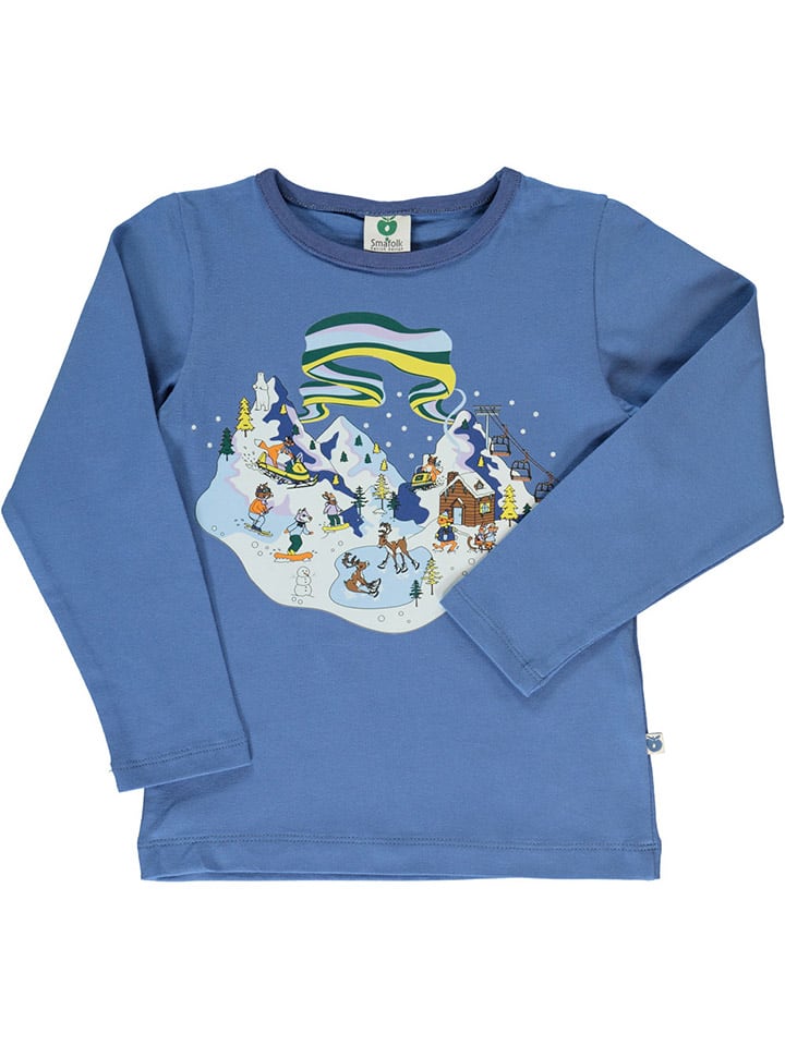 Лонгслив Småfolk, синий
Лонгслив Småfolk, синий