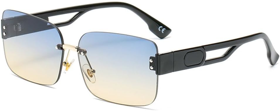 Солнцезащитные очки без оправы, прямоугольные, синие, для женщин и мужчин, 2027 год. Солнцезащитные очки с градиентными линзами, прямоугольные, без оправы MTZJH, C6 Blue Tea
Солнцезащитные очки без оправы, прямоугольные, синие, для женщин и мужчин, 2027 год. Солнцезащитные очки с градиентными линзами, прямоугольные, без оправы MTZJH, C6 Blue Tea