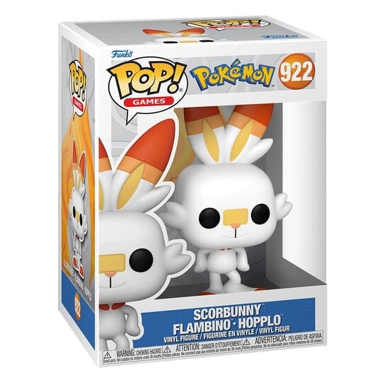Funko POP!, коллекционная фигурка, Игры: Pokemon, Scorbunny
Funko POP!, коллекционная фигурка, Игры: Pokemon, Scorbunny