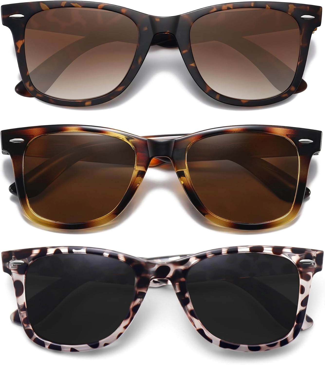 Солнцезащитные очки MEETSUN Retro с поляризованными линзами для женщин и мужчин, классические зеркальные линзы, стильные очки для вождения, защита от УФ-излучения (3 шт.), (3 Pack) Leopard Brown/Tortoiseshell/Leopard
Солнцезащитные очки MEETSUN Retro с поляризованными линзами для женщин и мужчин, классические зеркальные линзы, стильные очки для вождения, защита от УФ-излучения (3 шт.), (3 Pack) Leopard Brown/Tortoiseshell/Leopard