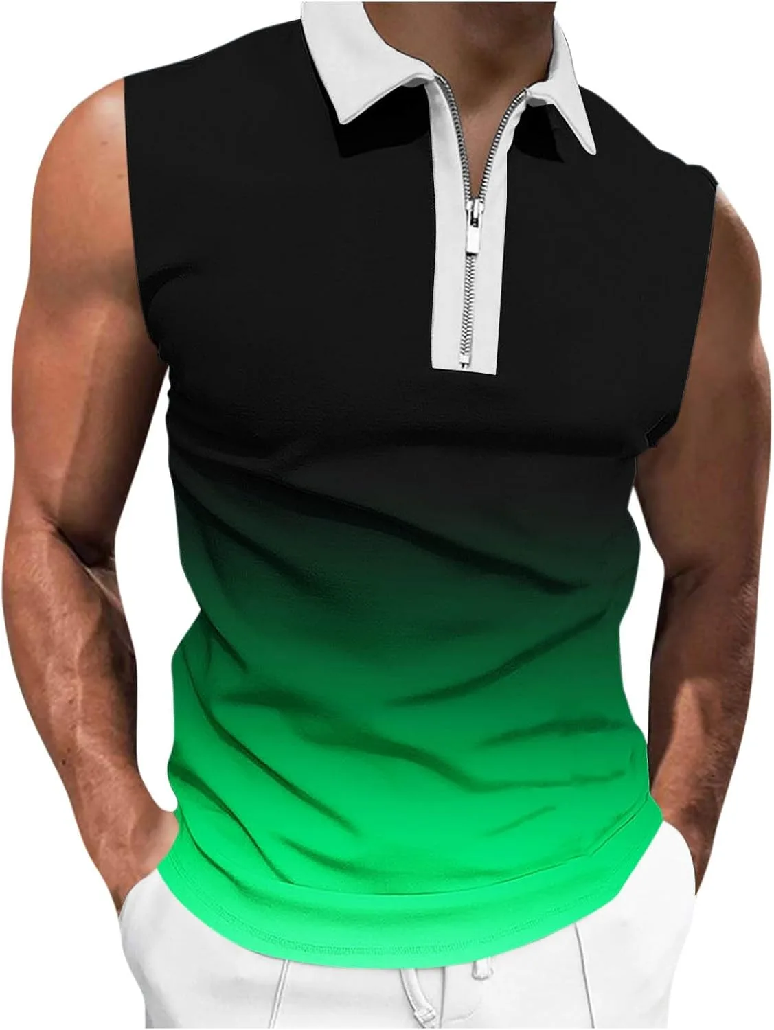 Мужская майка для тренировок с градиентным принтом
Мужская майка для тренировок с градиентным принтом