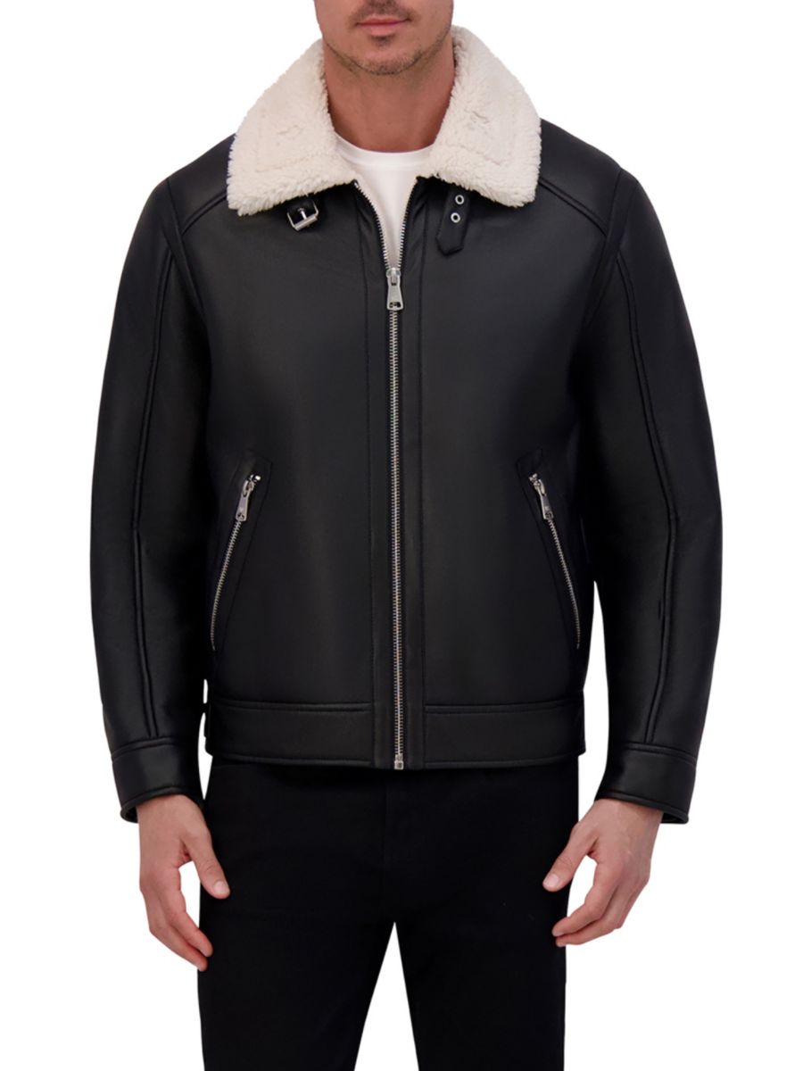 Куртка-бомбер из искусственной кожи Kenneth Cole, черный
Куртка-бомбер из искусственной кожи Kenneth Cole, черный