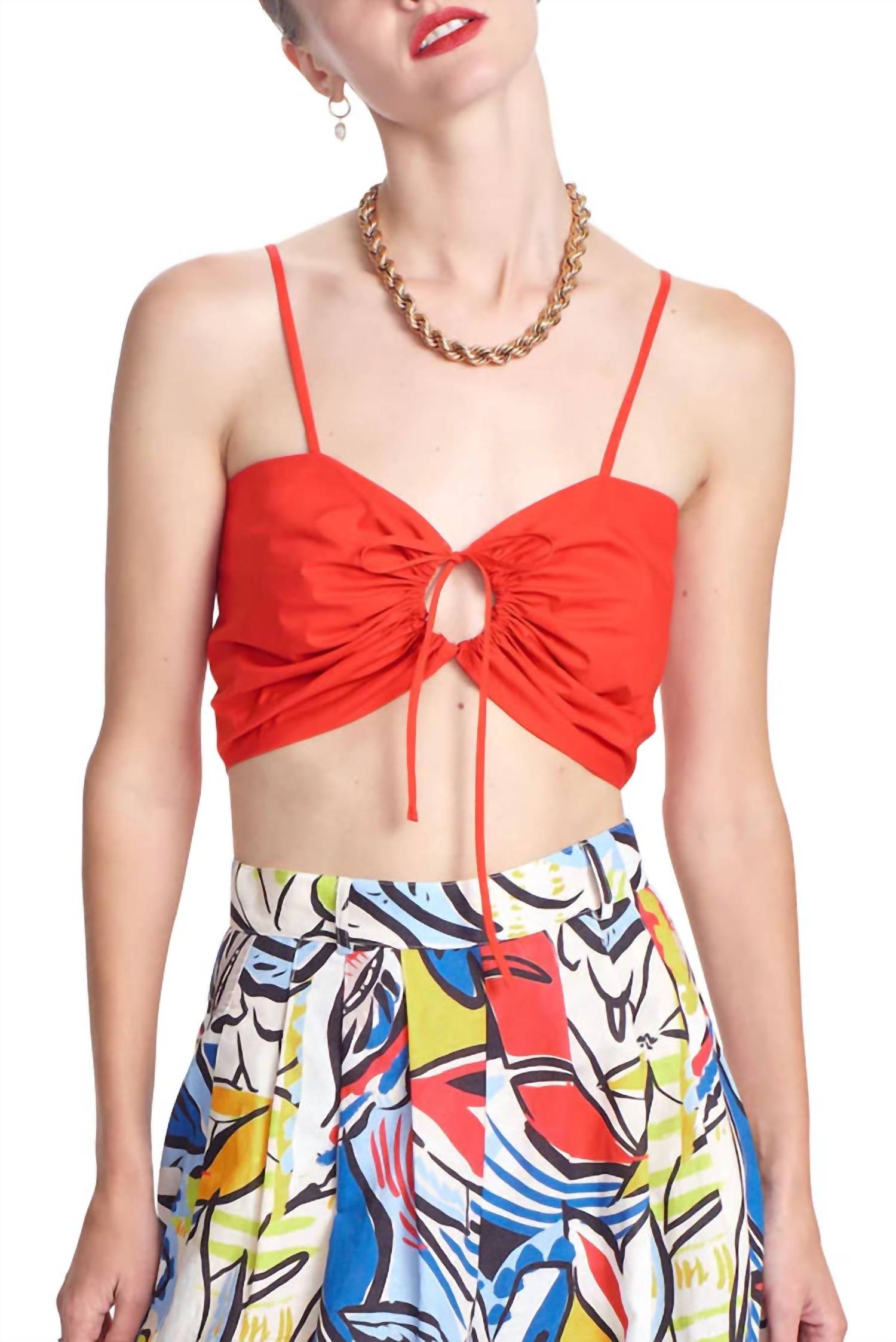 Марти Фронт Кейхол Кроп Топ в цвете лобстер COREY LYNN CALTER, Lobster
Марти Фронт Кейхол Кроп Топ в цвете лобстер COREY LYNN CALTER, Lobster