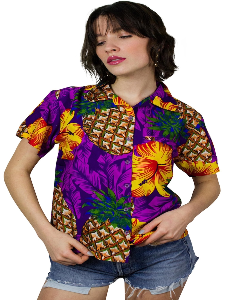 Блуза King Kameha Pineapple Hibiscus, фиолетовый
Блуза King Kameha Pineapple Hibiscus, фиолетовый