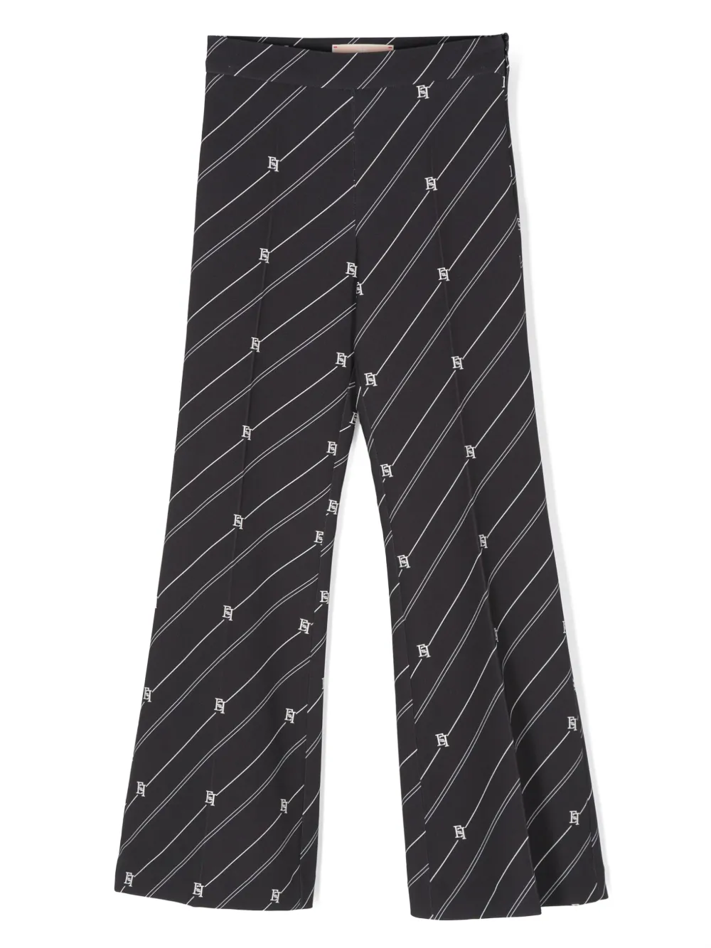Брюки в полоску Elisabetta Franchi La Mia Bambina, черный 
Брюки в полоску Elisabetta Franchi La Mia Bambina, черный