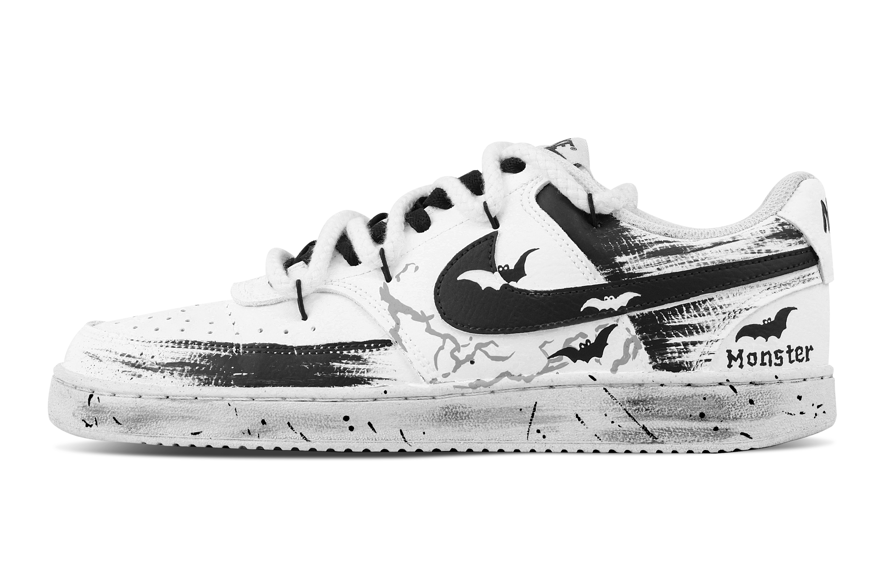 Nike Кроссовки Court Vision 1 Demon Bat, износостойкие, низкие, для скейтбординга, мужские, черно-белые
Nike Кроссовки Court Vision 1 Demon Bat, износостойкие, низкие, для скейтбординга, мужские, черно-белые