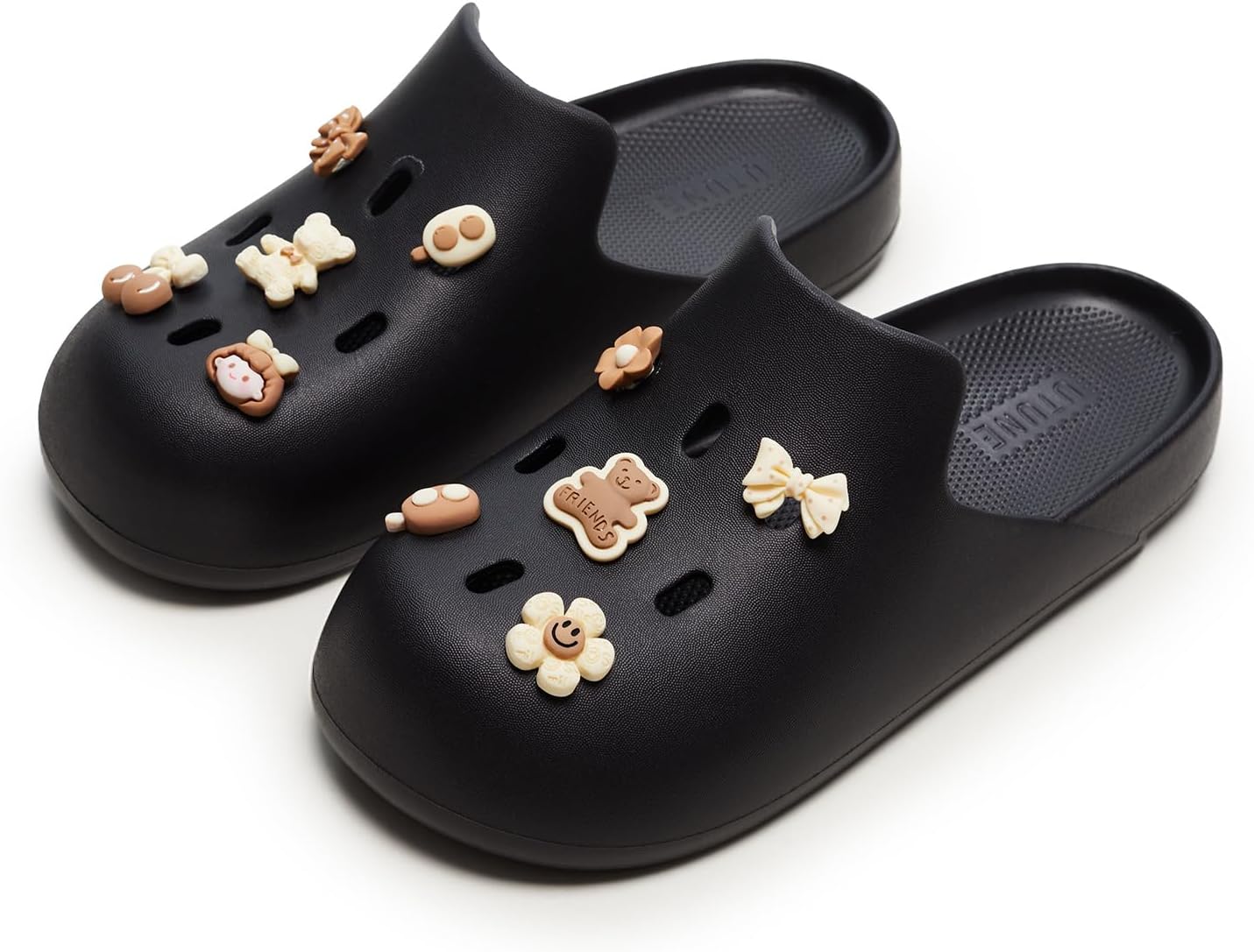 Женские милые платформенные сабо Utune, садовая обувь, мужские летние пляжные и бассейновые сандалии, домашние тапочки, водная обувь для ванной, легкие нескользящие шлепки для душа, унисекс, черный
Женские милые платформенные сабо Utune, садовая обувь, мужские летние пляжные и бассейновые сандалии, домашние тапочки, водная обувь для ванной, легкие нескользящие шлепки для душа, унисекс, черный