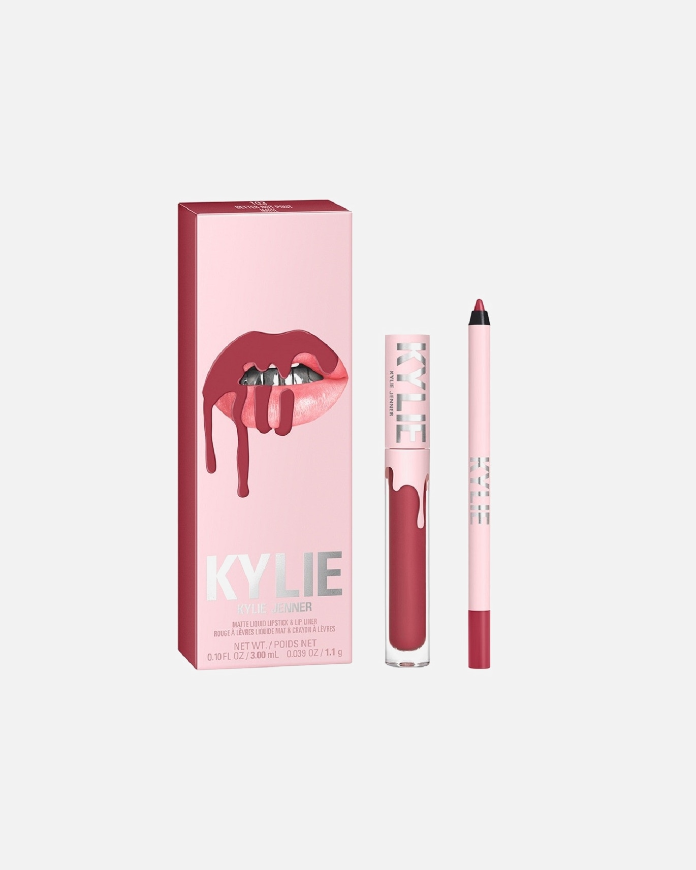 Набор косметики Matte lip kit Kylie Cosmetics, nr. 103 better not pout, 4.25 гр
Набор косметики Matte lip kit Kylie Cosmetics, nr. 103 better not pout, 4.25 гр
