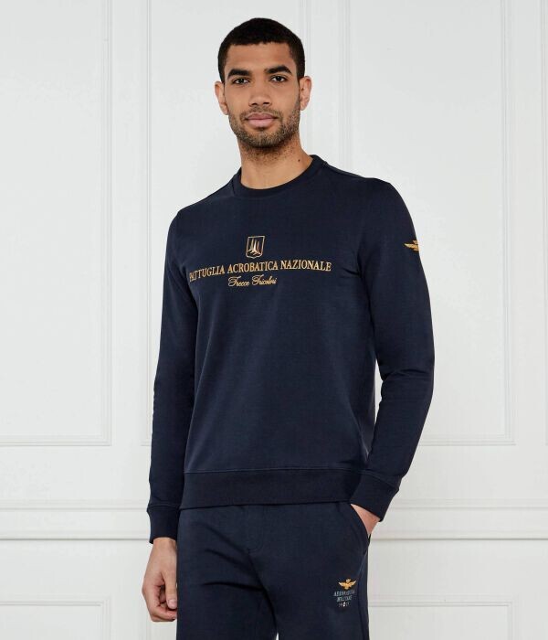 Свитшот мужской Aeronautica Militare с вышивкой, синий 
Свитшот мужской Aeronautica Militare с вышивкой, синий