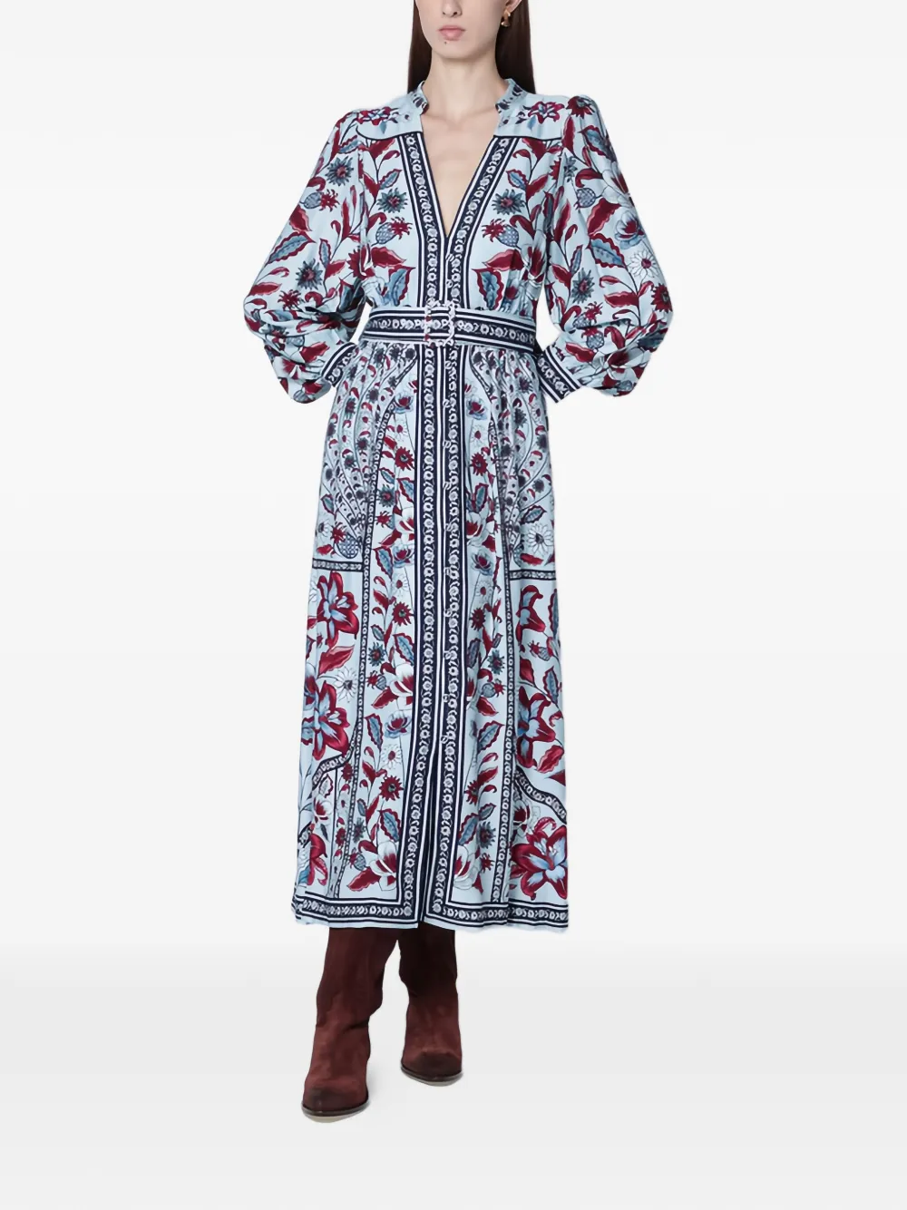 Платье макси marcelle с поясом FARM Rio, синий
Платье макси marcelle с поясом FARM Rio, синий