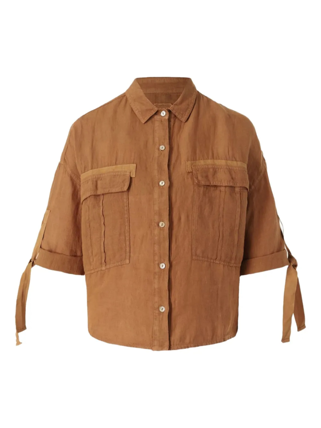 Рубашка в утилитарном стиле 120% Lino, коричневый
Рубашка в утилитарном стиле 120% Lino, коричневый
