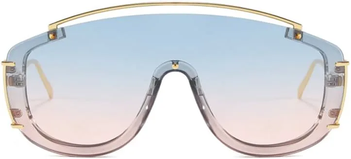 bullabulling Большие панк-очки-пилот для женщин и мужчин, роскошные очки-маска в крупной оправе, солнцезащитные очки с плоским верхом и заклепками, Bluepink
bullabulling Большие панк-очки-пилот для женщин и мужчин, роскошные очки-маска в крупной оправе, солнцезащитные очки с плоским верхом и заклепками, Bluepink