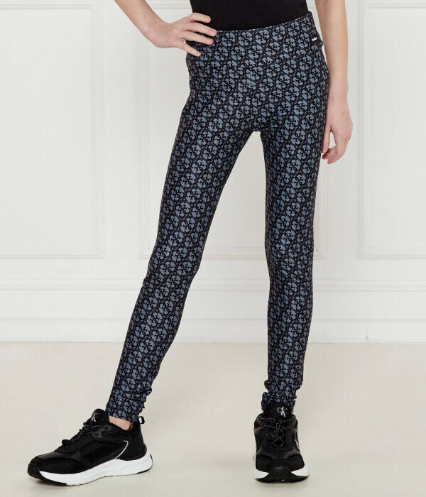 Леггинсы Guess Slim Fit с узором, черный / синий
Леггинсы Guess Slim Fit с узором, черный / синий