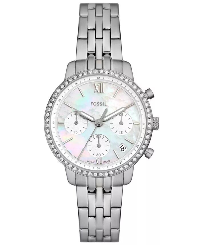Женские кварцевые часы из нержавеющей стали серебристого цвета, 36 мм Fossil, серебро
Женские кварцевые часы из нержавеющей стали серебристого цвета, 36 мм Fossil, серебро