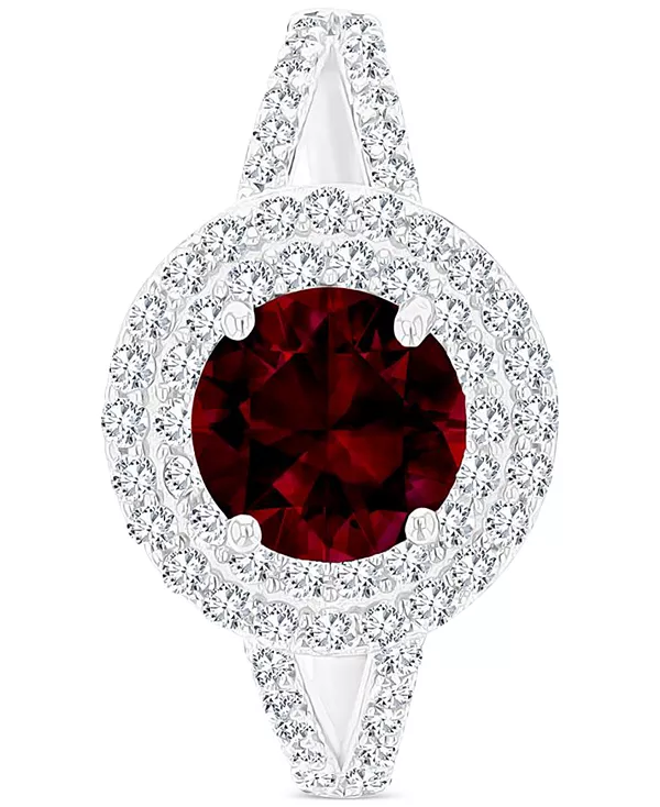 Кольцо с аметистом (1-1/5 карата tw) и выращенным в лаборатории белым сапфиром (5/8 карата tw) в виде гало-камня из стерлингового серебра (также с другими камнями) Macy'S, garnet
Кольцо с аметистом (1-1/5 карата tw) и выращенным в лаборатории белым сапфиром (5/8 карата tw) в виде гало-камня из стерлингового серебра (также с другими камнями) Macy'S, garnet