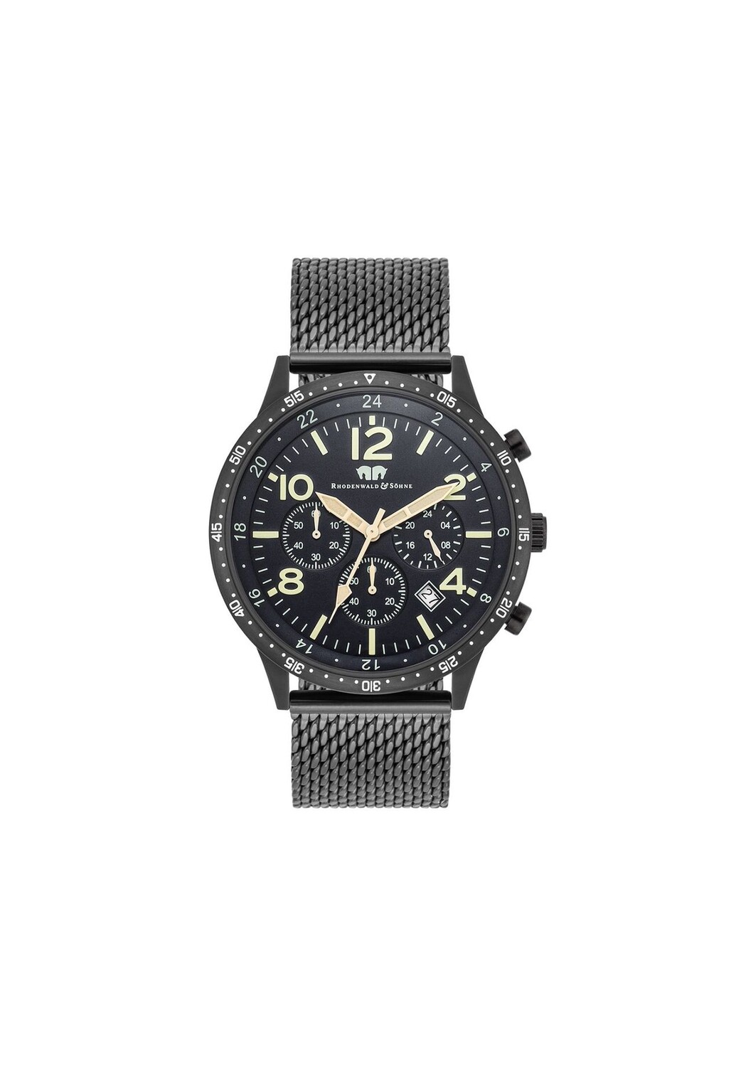 Капитан хронографа RHODENWALD & SÖHNE, черный
Капитан хронографа RHODENWALD & SÖHNE, черный