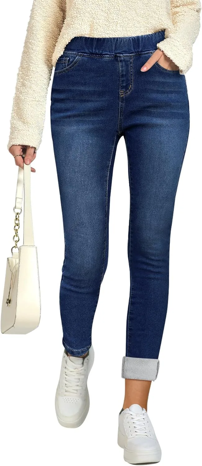 GRAPENT Джинсы для женщин High Waisted Pull On Fleece Lined
GRAPENT Джинсы для женщин High Waisted Pull On Fleece Lined