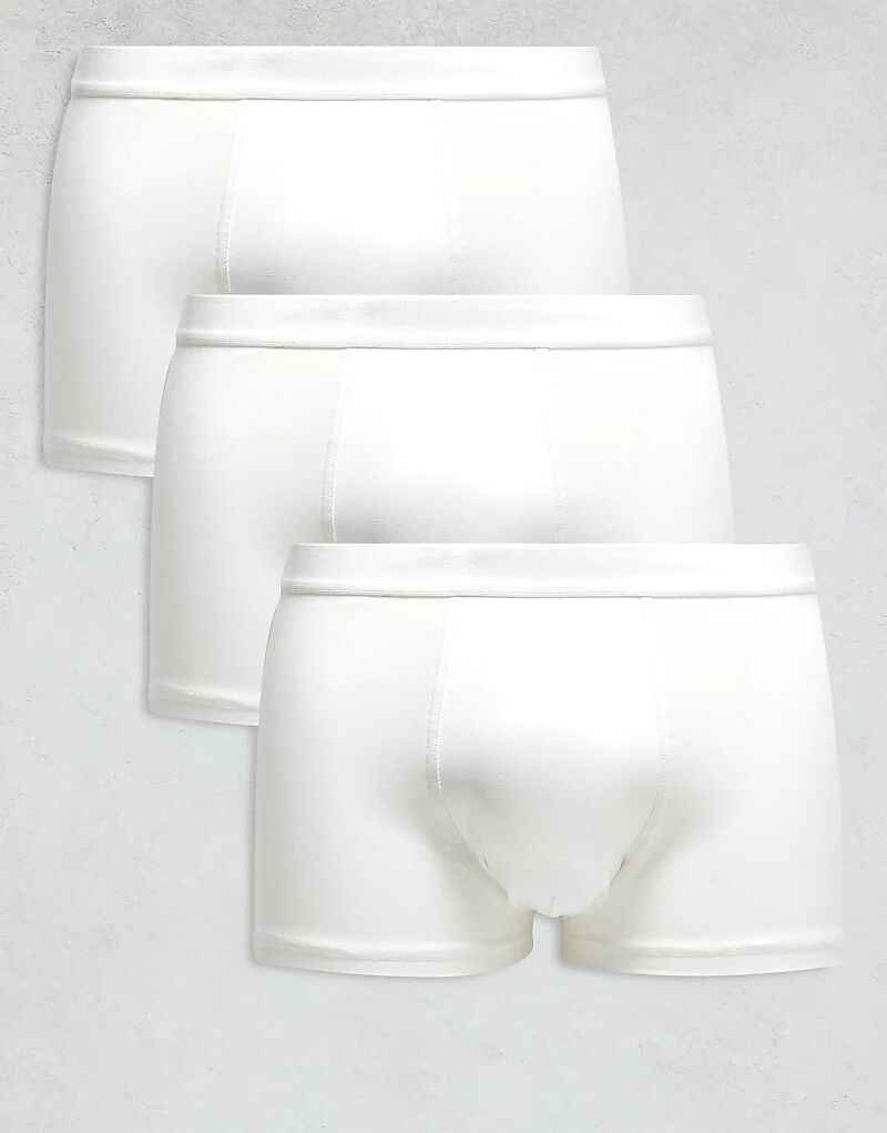 Комплект из 3 хлопковых трусов-боксеров премиум-класса ARKET белого цвета
Комплект из 3 хлопковых трусов-боксеров премиум-класса ARKET белого цвета