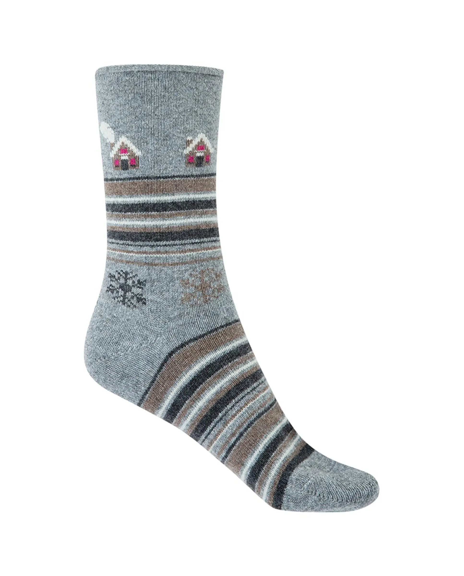 Женские короткий носки из кашемира и шерсти с узорами, манжет Рулé Сделано в Испании Punto Blanco, серый
Женские короткий носки из кашемира и шерсти с узорами, манжет Рулé Сделано в Испании Punto Blanco, серый