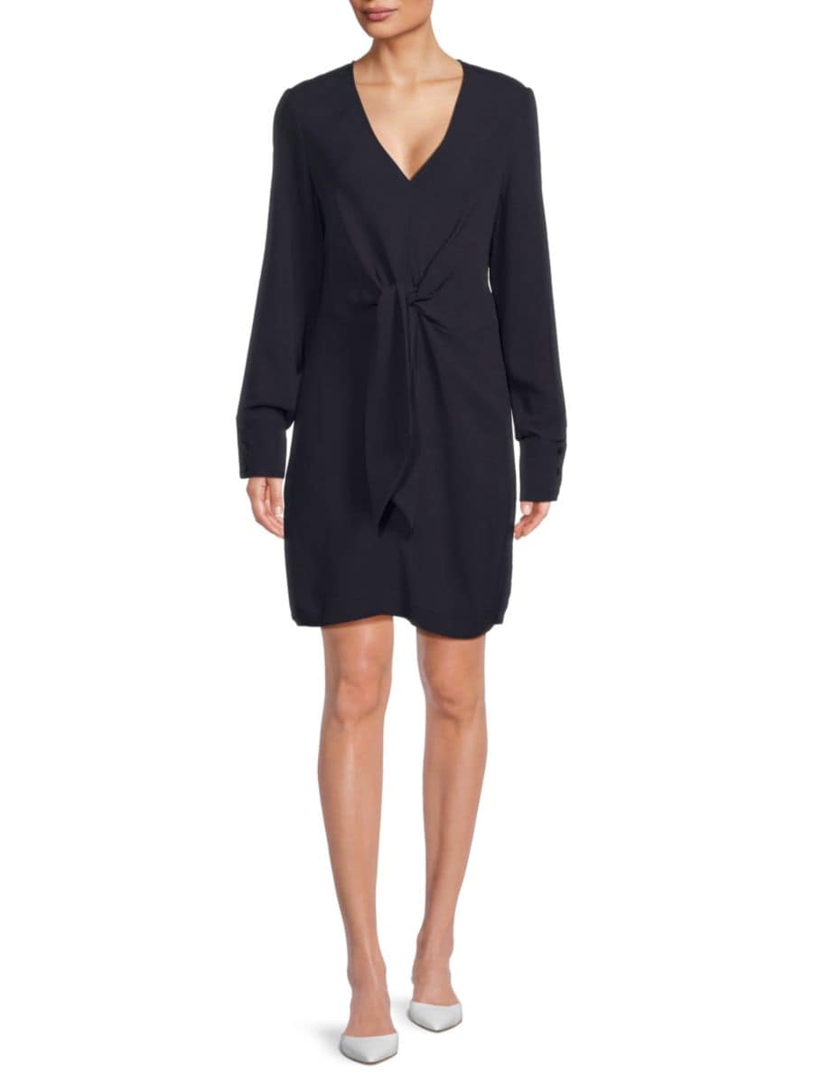 Мини-платье с завязкой на талии Reiss, темно-синий
Мини-платье с завязкой на талии Reiss, темно-синий