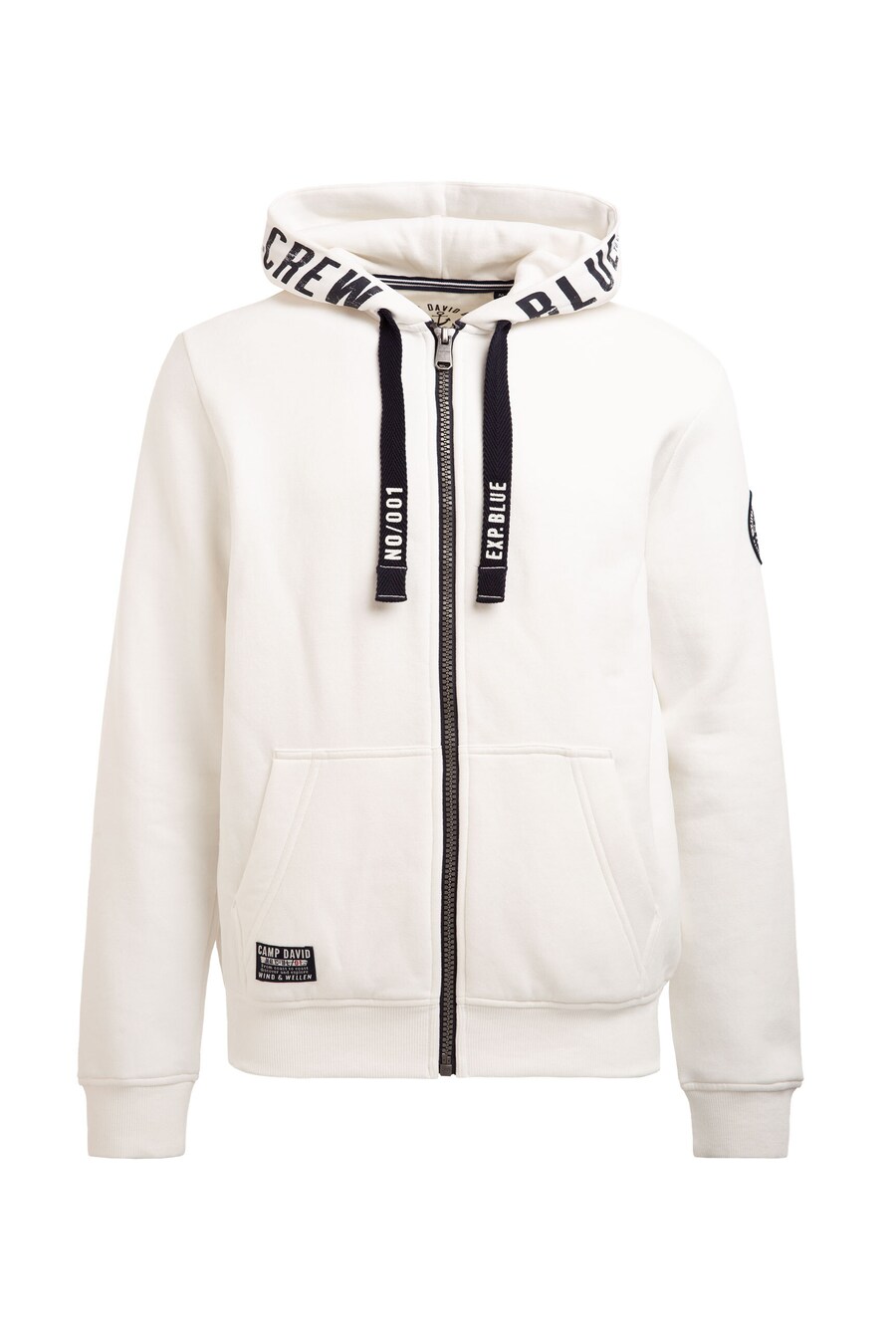 Худи с капюшоном на молнии CAMP DAVID, White
Худи с капюшоном на молнии CAMP DAVID, White