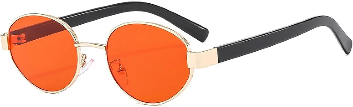 Солнцезащитные очки с защитой от УФ-излучения UV400 | Металлические овальные женские очки с прозрачными линзами цвета океана для занятий спортом на открытом воздухе и вождения DSVIGF, Golden Red
Солнцезащитные очки с защитой от УФ-излучения UV400 | Металлические овальные женские очки с прозрачными линзами цвета океана для занятий спортом на открытом воздухе и вождения DSVIGF, Golden Red