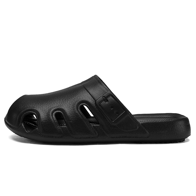 BOLE Мужские бесшумные закрытые тапочки из ЭВА черные, цвет Black
BOLE Мужские бесшумные закрытые тапочки из ЭВА черные, цвет Black