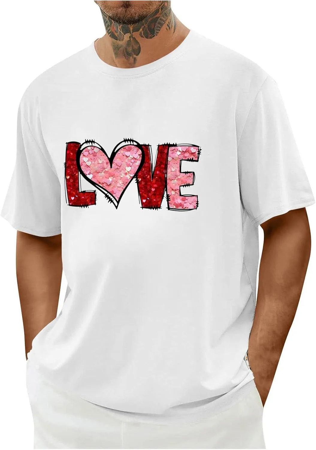 Мужская футболка Valentine Oversized Casual с коротким рукавом
Мужская футболка Valentine Oversized Casual с коротким рукавом