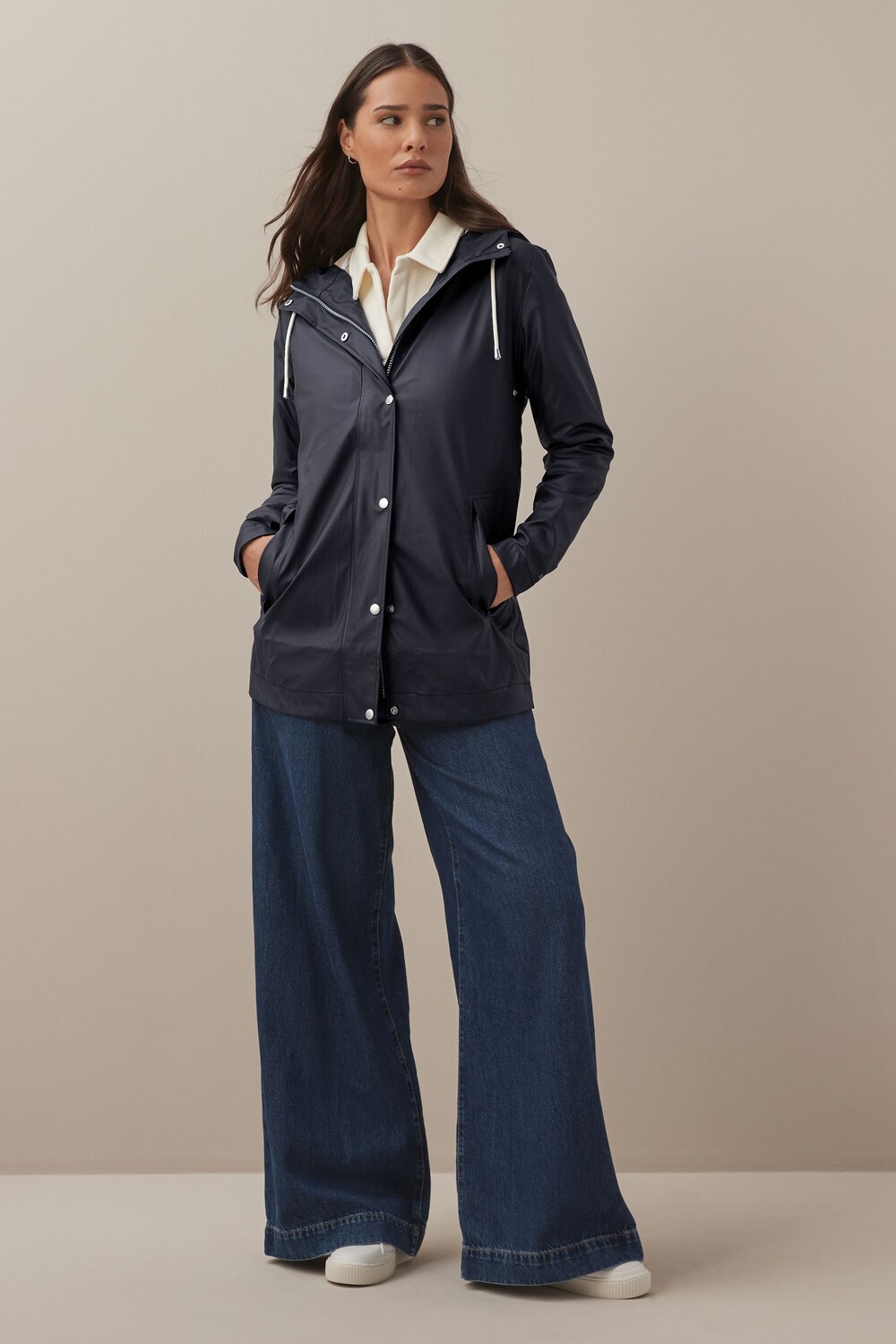 Легкая водонепроницаемая куртка прямого кроя Ilse Jacobsen, синий 
Легкая водонепроницаемая куртка прямого кроя Ilse Jacobsen, синий