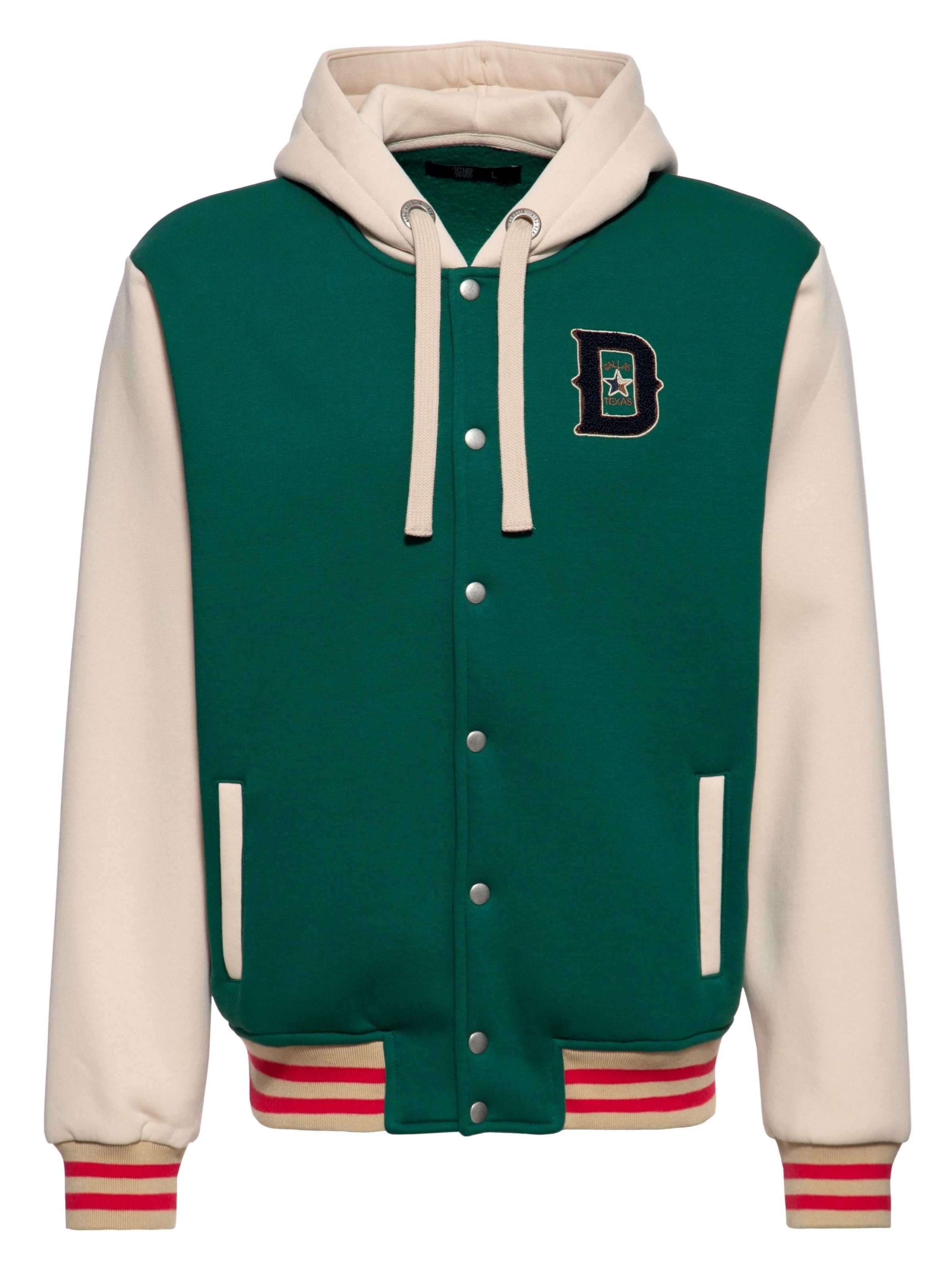 King Kerosin Толстовка на молнии 'Dallas' в зеленом цвете
King Kerosin Толстовка на молнии 'Dallas' в зеленом цвете