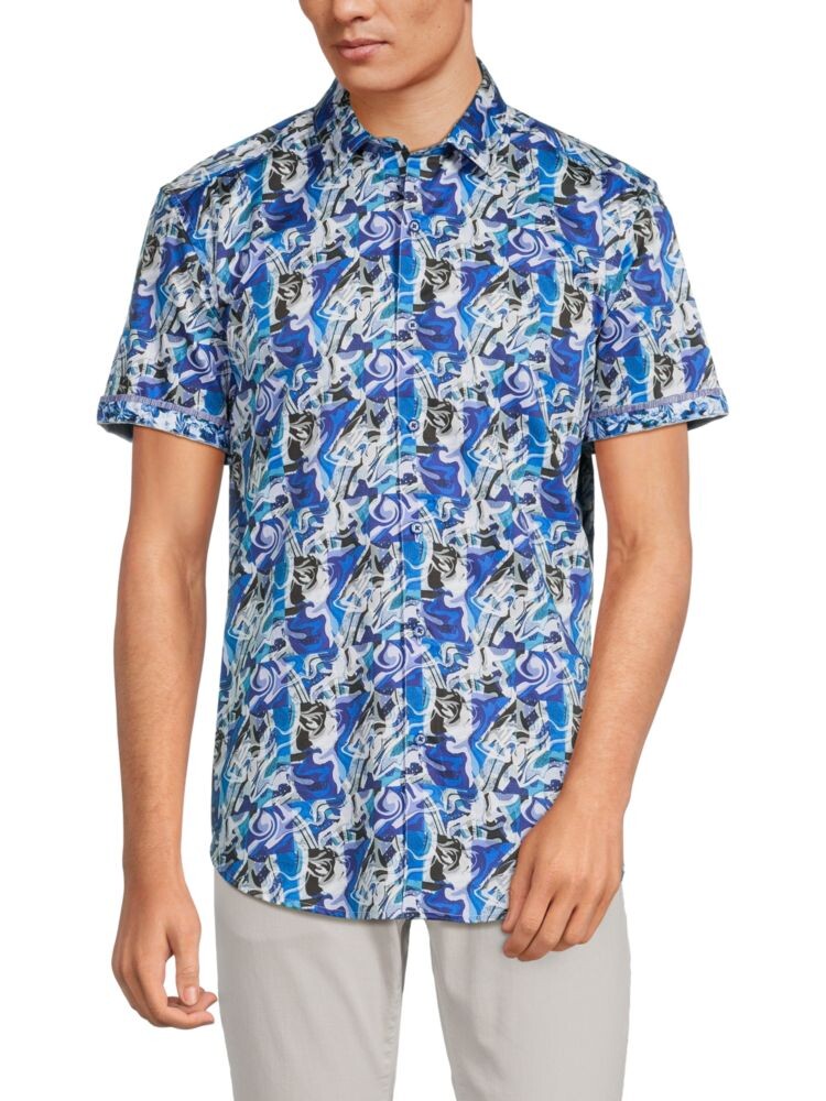 Рубашка на пуговицах с короткими рукавами Flynn Robert Graham, цвет Blue Multi
Рубашка на пуговицах с короткими рукавами Flynn Robert Graham, цвет Blue Multi