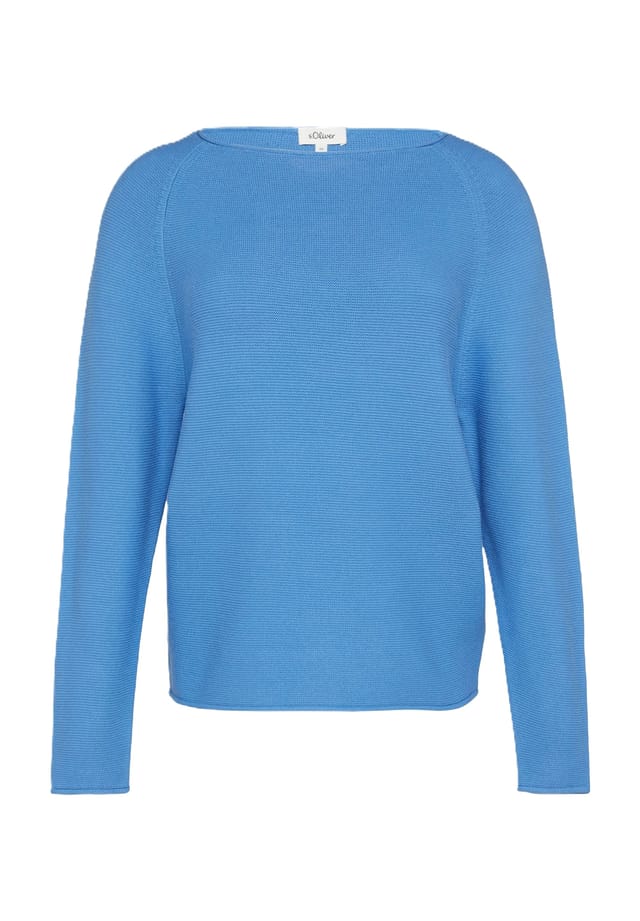 Свитер с подвернутым краем и вырезом-лодочкой S.Oliver, синий
Свитер с подвернутым краем и вырезом-лодочкой S.Oliver, синий