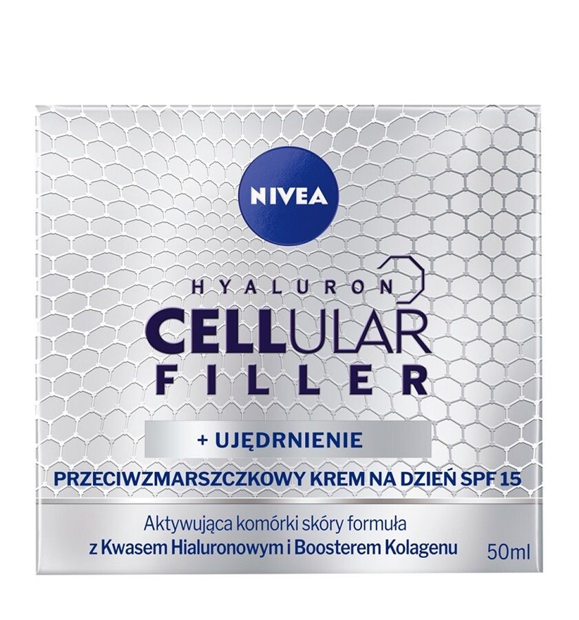 Nivea Hyaluron Cellular Filler дневной крем для лица, 50 ml
Nivea Hyaluron Cellular Filler дневной крем для лица, 50 ml