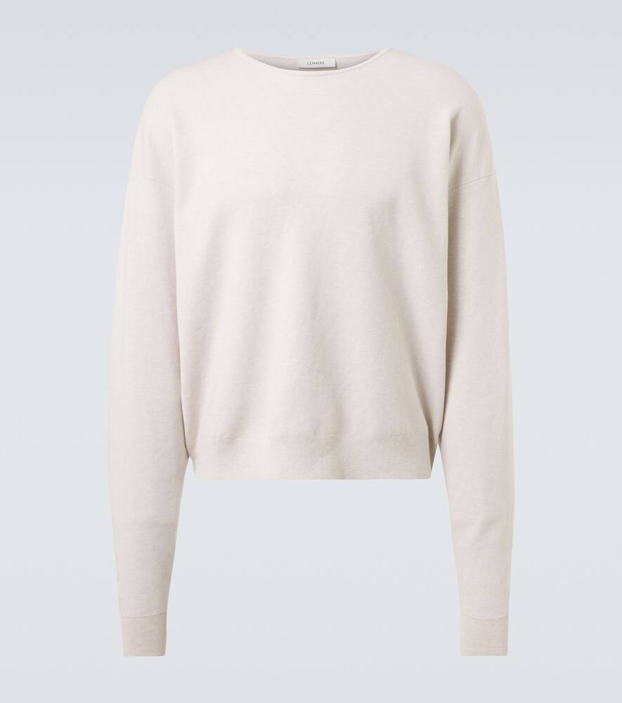Хлопковый свитер Lemaire, Stone Beige Melange
Хлопковый свитер Lemaire, Stone Beige Melange