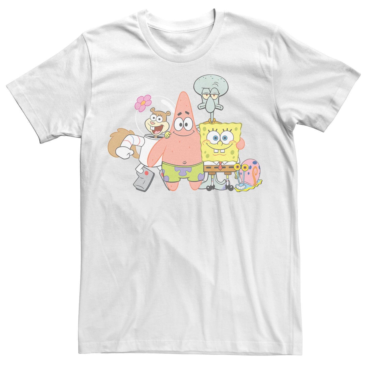 Мужская классическая футболка Group Shot с Губкой Бобом Квадратные Штаны Nickelodeon
Мужская классическая футболка Group Shot с Губкой Бобом Квадратные Штаны Nickelodeon