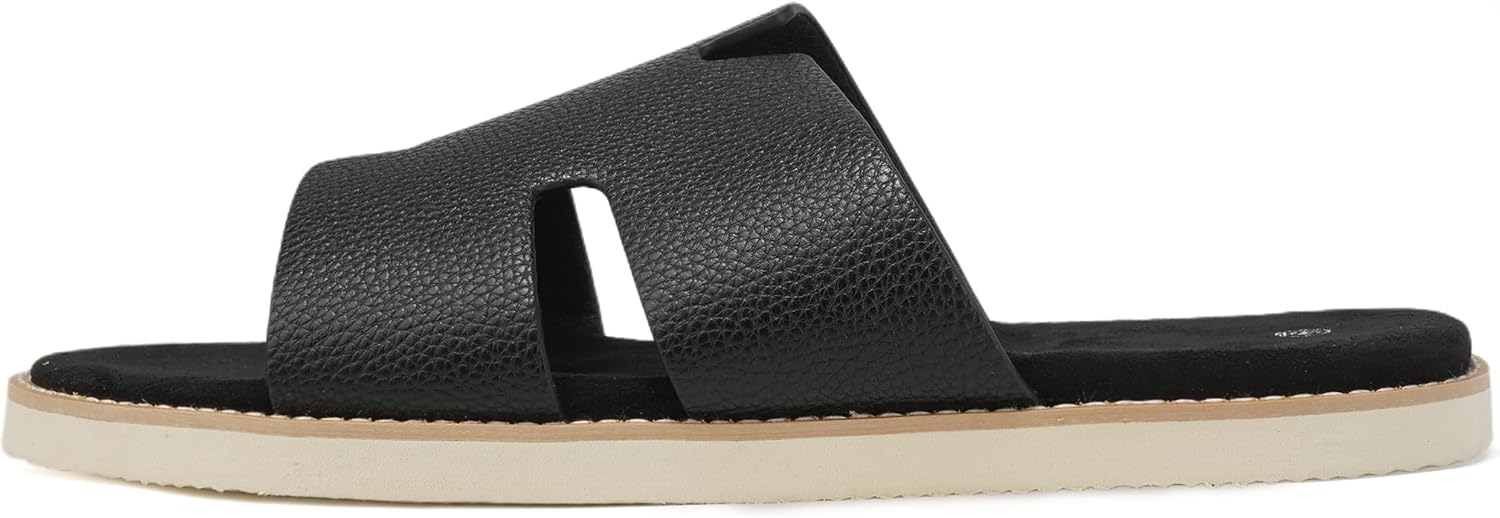 Летние мужские сандалии SoleilSandal из кожи, удобные шлепанцы с стелькой из пены с эффектом памяти, подошва EVA, противоскользящие повседневные модные шлепанцы H-Slides, Ebony
Летние мужские сандалии SoleilSandal из кожи, удобные шлепанцы с стелькой из пены с эффектом памяти, подошва EVA, противоскользящие повседневные модные шлепанцы H-Slides, Ebony