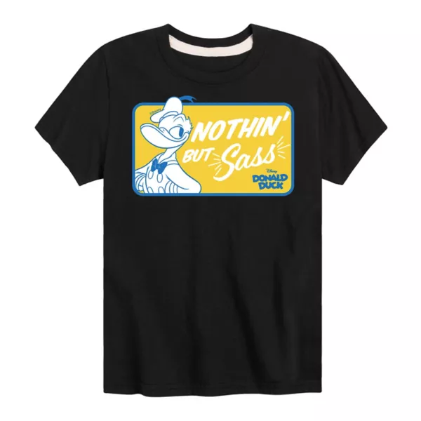 Футболка с принтом "Микки Маус и друзья: Дональд Дак — мальчишки 8-20, сплошное дерзкое обаяние" Disney, черный
Футболка с принтом "Микки Маус и друзья: Дональд Дак — мальчишки 8-20, сплошное дерзкое обаяние" Disney, черный