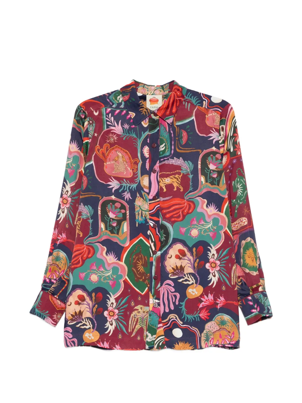 Рубашка с цветочным принтом Farm Rio, синий
Рубашка с цветочным принтом Farm Rio, синий