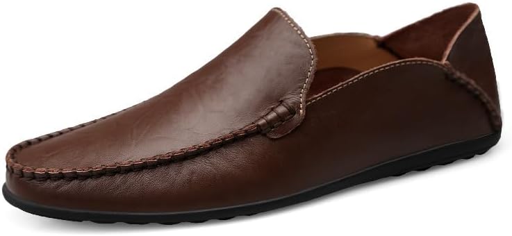 Мужские лоферы с округлым носком на плоской подошве - модная, дышащая повседневная обувь с эргономичным дизайном и удобной для стопы формой Hoalox, коричневый
Мужские лоферы с округлым носком на плоской подошве - модная, дышащая повседневная обувь с эргономичным дизайном и удобной для стопы формой Hoalox, коричневый