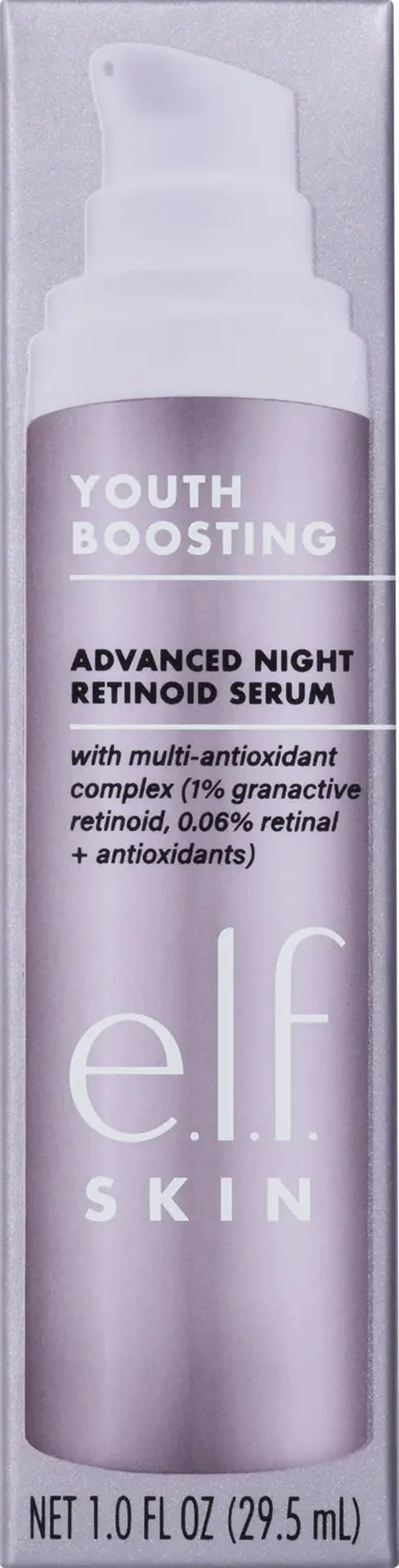 Сыворотка для лица e.l.f. Cosmetics Youth Boosting Advanced Night Retinoid Serum
Сыворотка для лица e.l.f. Cosmetics Youth Boosting Advanced Night Retinoid Serum