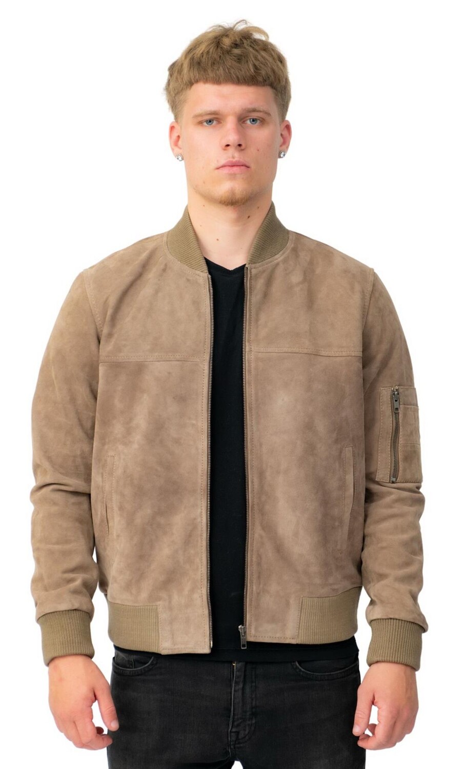 Бомбер ma 1 из козьей замши окленд Infinity Leather, серый
Бомбер ma 1 из козьей замши окленд Infinity Leather, серый