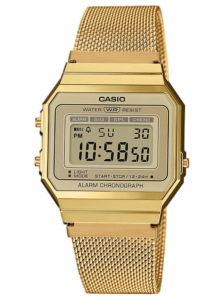Casio Винтажные женские цифровые часы, антрацит/золото
Casio Винтажные женские цифровые часы, антрацит/золото