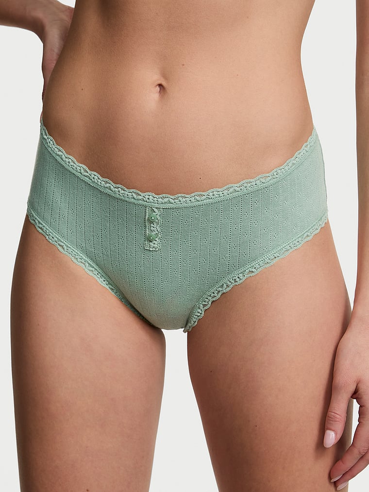 Хлопковые трусики-стринги с ажурной отделкой Lace Trim, novelty seasalt green
Хлопковые трусики-стринги с ажурной отделкой Lace Trim, novelty seasalt green