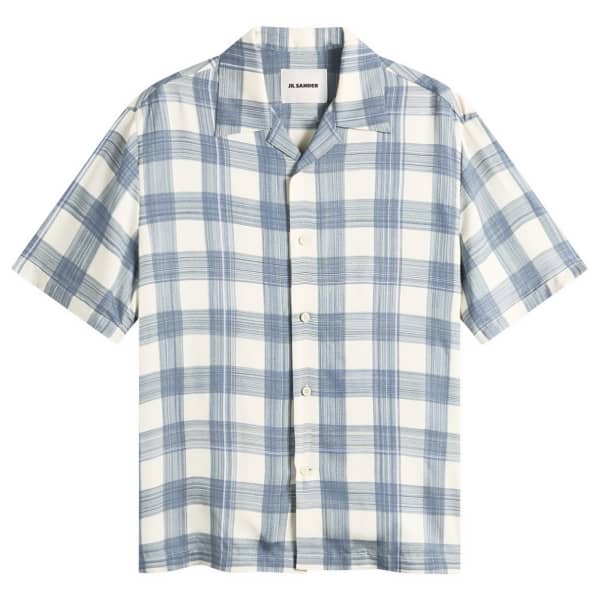 Рубашка свободного кроя с коротким рукавом в клетку Jil Sander, синий hydrangea
Рубашка свободного кроя с коротким рукавом в клетку Jil Sander, синий hydrangea