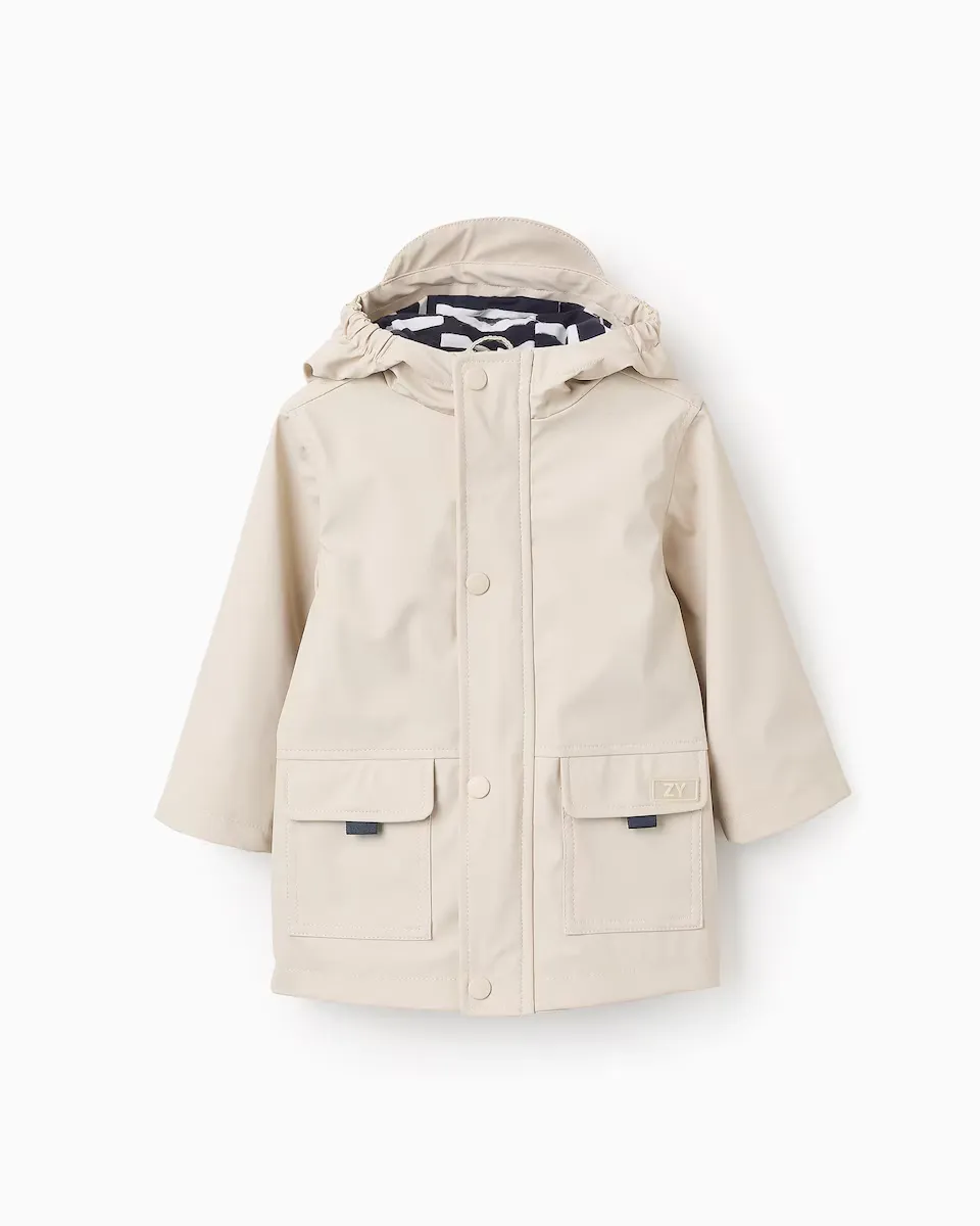 Прорезиненная парка для мальчика с капюшоном Zippy, бежевый
Прорезиненная парка для мальчика с капюшоном Zippy, бежевый