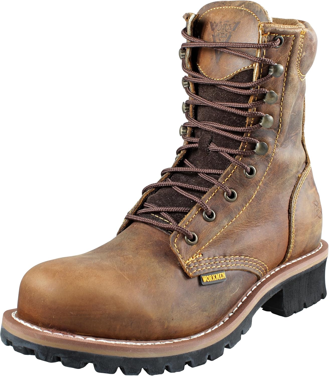 Мужские боевые ботинки на шнуровке, натуральная кожа, коричневые 902 Workmen-V
Мужские боевые ботинки на шнуровке, натуральная кожа, коричневые 902 Workmen-V
