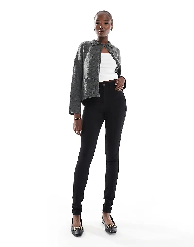 Джинсы скинни Royal с высокой талией черного цвета ONLY
Джинсы скинни Royal с высокой талией черного цвета ONLY