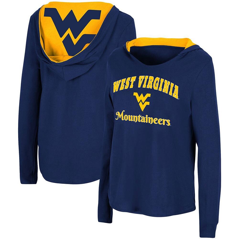 Женская футболка Colosseum Navy West Virginia Mountaineers Catalina с капюшоном и футболкой с длинными рукавами, цвет Wvu Navy
Женская футболка Colosseum Navy West Virginia Mountaineers Catalina с капюшоном и футболкой с длинными рукавами, цвет Wvu Navy